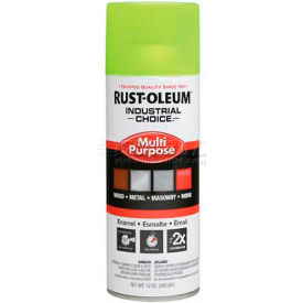 Rust-Oleum Industrial 1600 System Gen Purpose Enamel Aerosol Fluorescent Yellow 12 oz.- 1642830 1642830 - Pkg Qty 6
