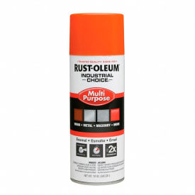 Rust-Oleum Industrial 1600 System General Purpose Enamel Aerosol Safety Orange 12 oz. - 1653830V 1653830V - Pkg Qty 6