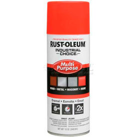 Rust-Oleum Industrial 1600 System Gen Purpose Enamel Aerosol Fluor. Red-Orange 12 oz. - 1655830 1655830 - Pkg Qty 6