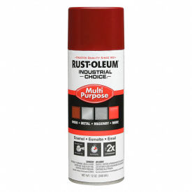 Rust-Oleum Industrial 1600 System General Purpose Enamel Aerosol Cherry Red 12 oz.- 1664830 1664830V - Pkg Qty 6