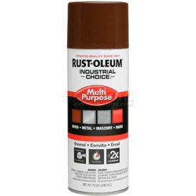 Rust-Oleum Industrial 1600 System General Purpose Enamel Aerosol Leather Brown 12 oz. - 1674830 1674830 - Pkg Qty 6