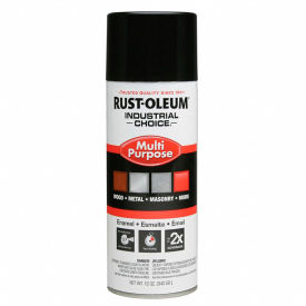 Rust-Oleum Industrial 1600 System General Purpose Enamel Aerosol Glossy Black 12 oz. - 1679830V 1679830V - Pkg Qty 6