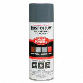Rust-Oleum Industrial 1600 System General Purpose Enamel Aerosol Universal Gray 12 oz. - 1686830 1686830V - Pkg Qty 6