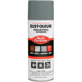 Rust-Oleum Industrial 1600 System General Purpose Enamel Aerosol Smoke Gray 12 oz. - 168830 1688830 - Pkg Qty 6