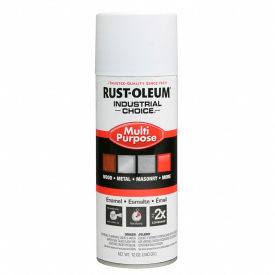 Rust-Oleum Industrial 1600 System General Purpose Enamel Aerosol Flat White 12 oz. - 1690830V 1690830V - Pkg Qty 6