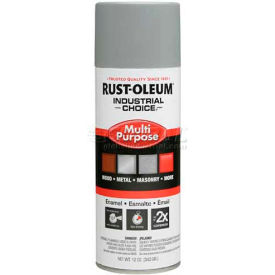 Rust-Oleum Industrial 1600 System Gen Purpose Enamel Aerosol Ansi 61 Light Gray 12 oz. - 214645 214645 - Pkg Qty 6