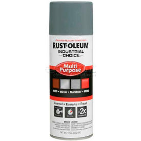 Rust-Oleum Industrial 1600 General Purpose Enamel Aerosol Ansi 49 Medium Lt GY 12 oz. - 214646 214646 - Pkg Qty 6