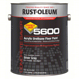 Rust-Oleum 5600 System 100 VOC Acrylic Urethane Floor Paint Silver Gray Gallon Can - 251291 251291 - Pkg Qty 2