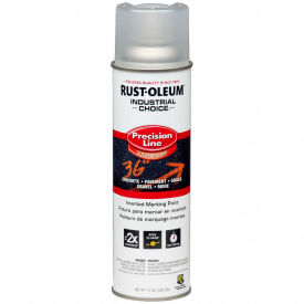 Rust-Oleum M1600 System Solvent-Based Precision-Line Inverted Marking Paint Aerosol Clr 1601838V - Pkg Qty 12