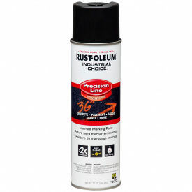 Rust-Oleum M1600 System Solvent-Based Precision-Line Inverted Marking Paint Aerosol Blk 1675838V - Pkg Qty 12
