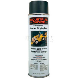 Rust-Oleum S1600 System Inverted Striping Paint Aerosol Black 1677838 - Pkg Qty 6