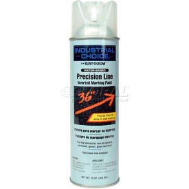 Rust-Oleum M1800 System Water-Based Precision-Line Inverted Marking Paint Aerosol Clear 1801838 - Pkg Qty 12