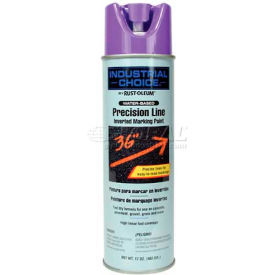Rust-Oleum M1800 Water-Based Precision-Line Inverted Marking Paint Aero Fluor. Purple 1869838 - Pkg Qty 12
