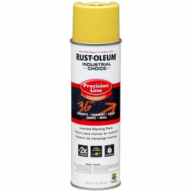 Rust-Oleum M1600 Solvent-Based Precision-Line Inverted Marking Paint Aero High Vis.Yel 203025V - Pkg Qty 12