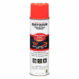 Rust-Oleum M1600 Solvent-Based Precision-Line Inverted Marking Paint Aero Fluor Red-Org 203028V - Pkg Qty 12