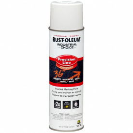 Rust-Oleum M1600 System Solvent-Based Precision-Line Inverted Marking Paint Aerosol Wht 203030V - Pkg Qty 12