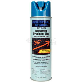 Rust-Oleum M1800 Water-Based Precision-Line Inverted Marking Paint Aerosol Caution Blue 203031 - Pkg Qty 12
