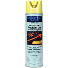 Rust-Oleum M1800 Water-Based Line Inverted Marking Paint Aero High Visibility Yel 203034 - Pkg Qty 12