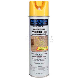 Rust-Oleum Mc1800 Water-Based Precision-Line Inverted Marking Chalk Aerosol Apwa Yellow 205234 - Pkg Qty 12