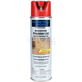 Rust-Oleum Mc1800 Water-Based Precision-Line Inverted Marking Chalk Aerosol Apwa Red 205235 - Pkg Qty 12