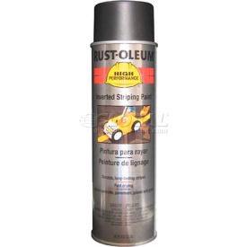 Rust-Oleum 2300 System Inverted Striping Paint Aerosol Flat Black 2378838 - Pkg Qty 6