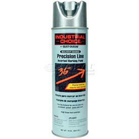 Rust-Oleum M1600 Solvent-Based Precision-Line Inverted Marking Paint Aerosol Silver 239007 - Pkg Qty 12