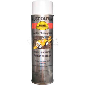 Rust-Oleum 2300 System Inverted Striping Paint Aerosol White 2391838V - Pkg Qty 6