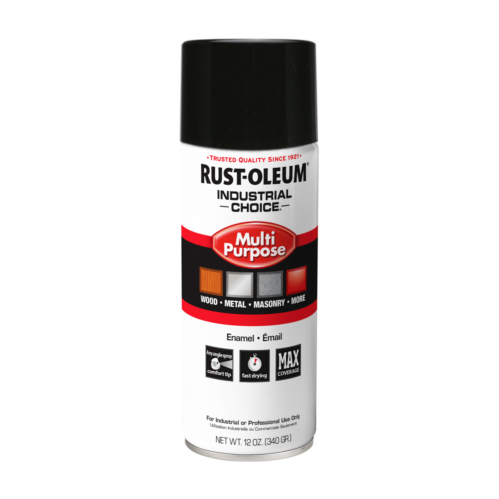 Enamel Spray Paint Gloss Black 12 OZ. MPN:1679830V
