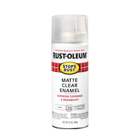 Stops Rust Protective Matte Clear Enamel 12 Oz MPN:285093