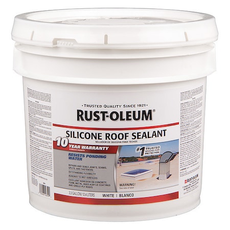 Silicone Roof Sealant White 3.3 Gal MPN:339670