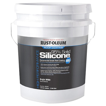 Silicone Roof Coating Bright White 4.75 Gal MPN:360849