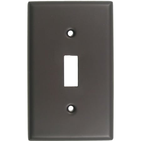 Single Switch Plate, Number of Gangs: 1 Oil Rubbed Bronze Finish MPN:782ORB