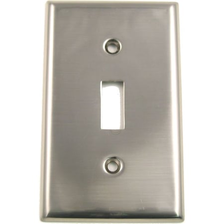 Single Switch Plate, Number of Gangs: 1 Satin Nickel Finish MPN:782SN