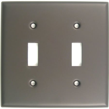 Double Switch Plate, Number of Gangs: 2 Oil Rubbed Bronze Finish MPN:785ORB