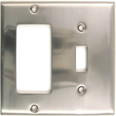 Double Rocker/Switch, Number of Gangs: 2 Satin Nickel Finish MPN:788SN