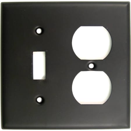 Double Switch/Receptacle Switch Plate, Number of Gangs: 2 Oil Rubbed Bronze Finish MPN:791ORB