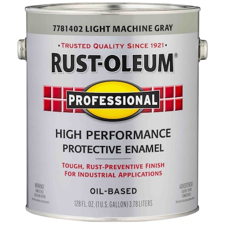 Professional DTM Alkyd Protective Enamel, Light Machine Gray, Gloss, 1 Gallon MPN:7781402
