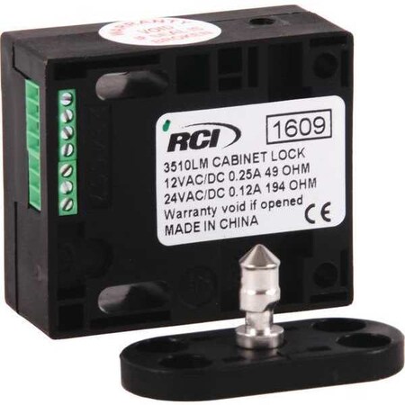 Cabinet Lock, Surface Mounted, 12/24VAC/DC MPN:3510LM
