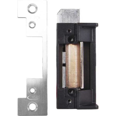 Electric Door Strike, Stainless Steel, Brushed, Includes: Fasteners, Standard Mounting Tabs MPN:4114-05 32D