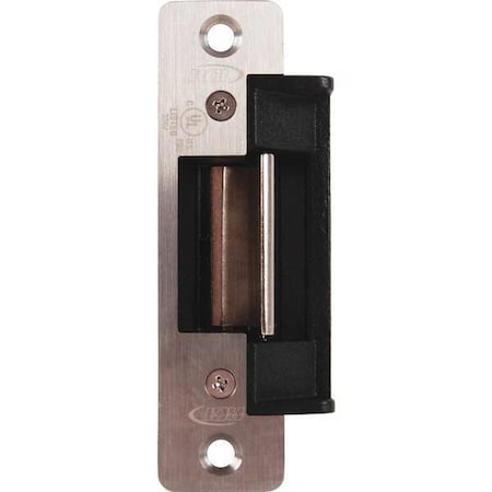 Electric Door Strike, Stainless Steel, Brushed, Includes: Fasteners, Standard Mounting Tabs MPN:F4104-08 32D