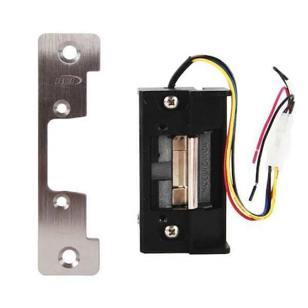 Electric Door Strike, Stainless Steel, Brushed, For Use With: Cylindrical Locksets MPN:L6504 32D