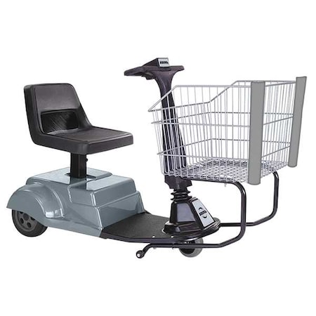 MotorizedShoppingCart, 56inL, 24inW, Steel MPN:RWR-AMG-420000-SLVR