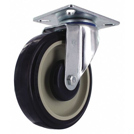 Poly Wheel w/Plate Caster, 5