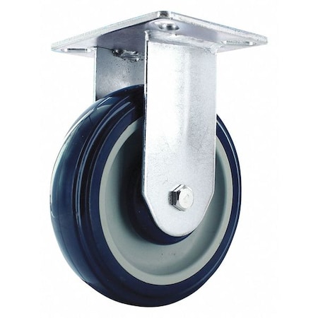 Poly Wheel w/Rigid Plate Caster, 5