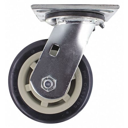 Poly Wheel w/Plate Caster, 5