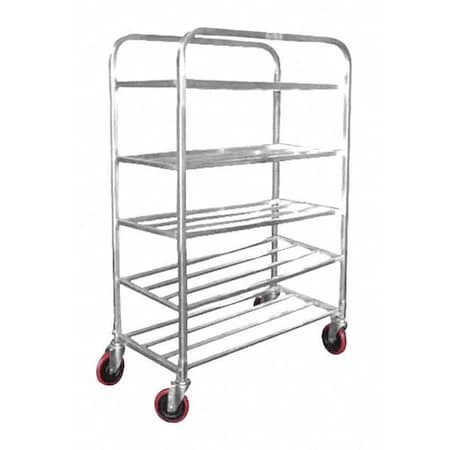 Shelf Universal Cart, Aluminum, 5, Shelf MPN:01-AUSC5P1230-ST
