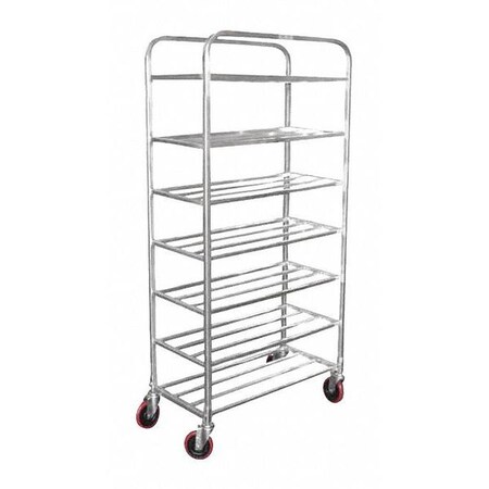 Shelf Universal Cart, Aluminum, 7, Shelf MPN:01-AUSC7DP1230-ST