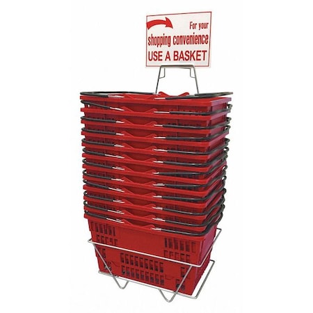 Hand Basket Set, Jumbo, Red MPN:H2432001
