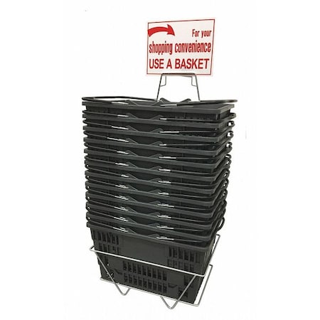 Hand Basket Set, Jumbo, Gray MPN:H2432015