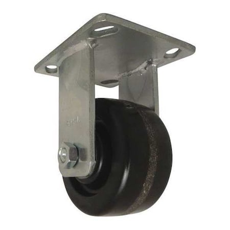 Plate Caster, Rigid, Phenolic, 4